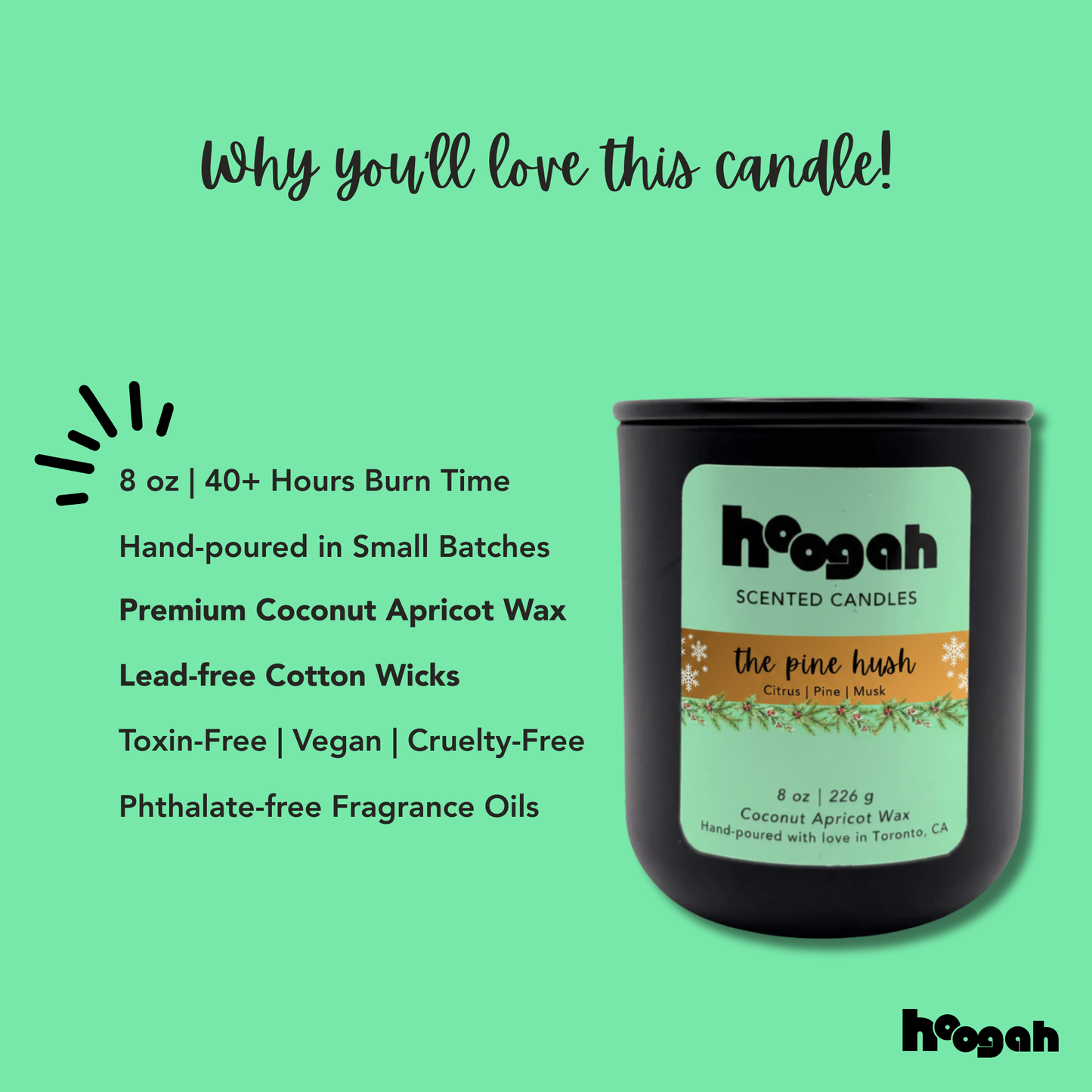 The Pine Hush 8oz (Scented Candle)