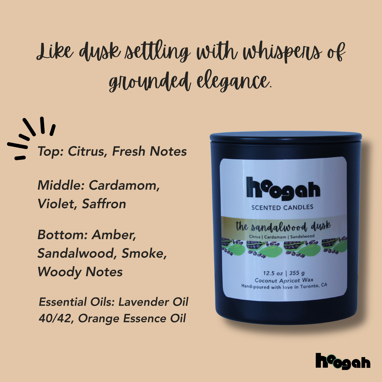 12.5oz - The Sandalwood Dusk (Scented Candle)