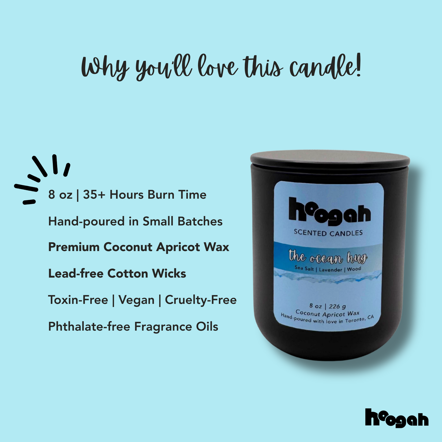 The Ocean Hug 8oz (Scented Candle)