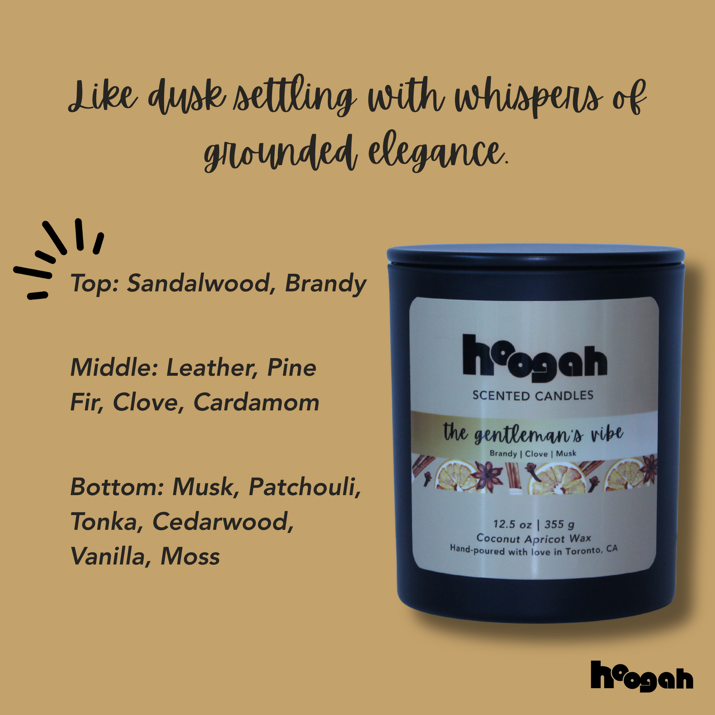 12.5oz - The Gentleman's Vibe (Scented Candle)