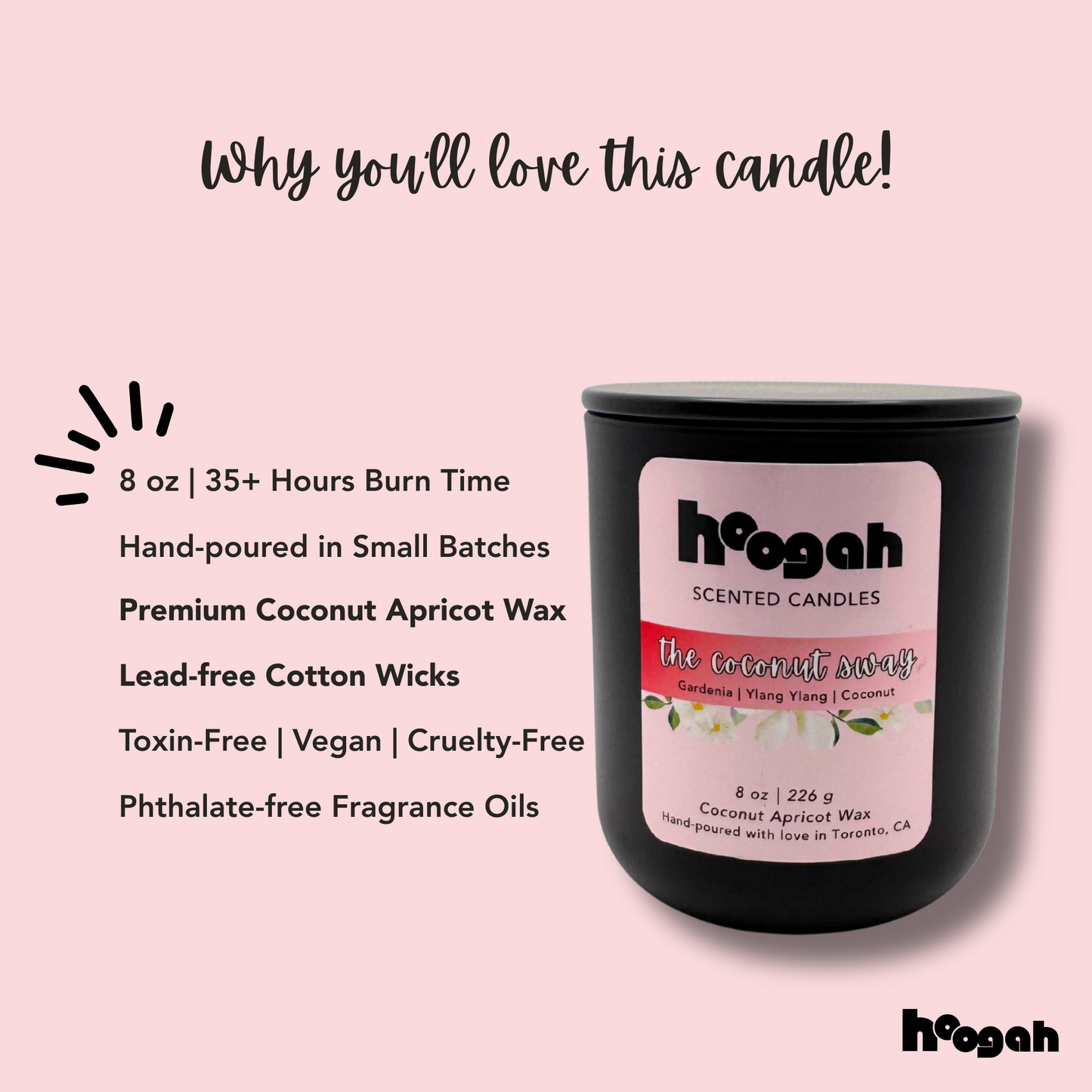 The Coconut Sway 8oz (Scented Candle)