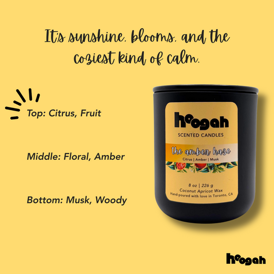 12.5oz - The Amber Haze (Scented Candle)