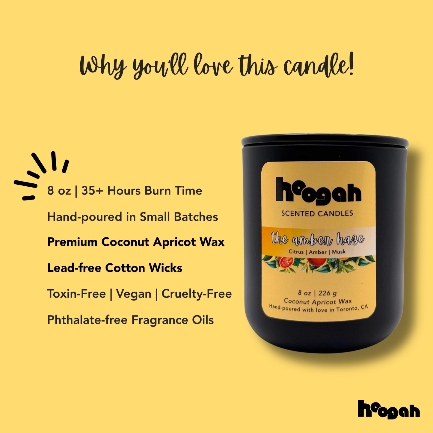 The Amber Haze 8oz (Scented Candle)